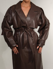 AMERA BROWN TRENCH COAT