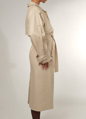 AMERA IVORY TRENCH COAT