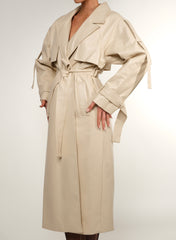 AMERA IVORY TRENCH COAT