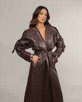 AMERA BROWN TRENCH COAT
