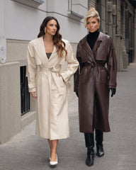 AMERA BROWN TRENCH COAT
