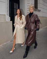 AMERA BROWN TRENCH COAT