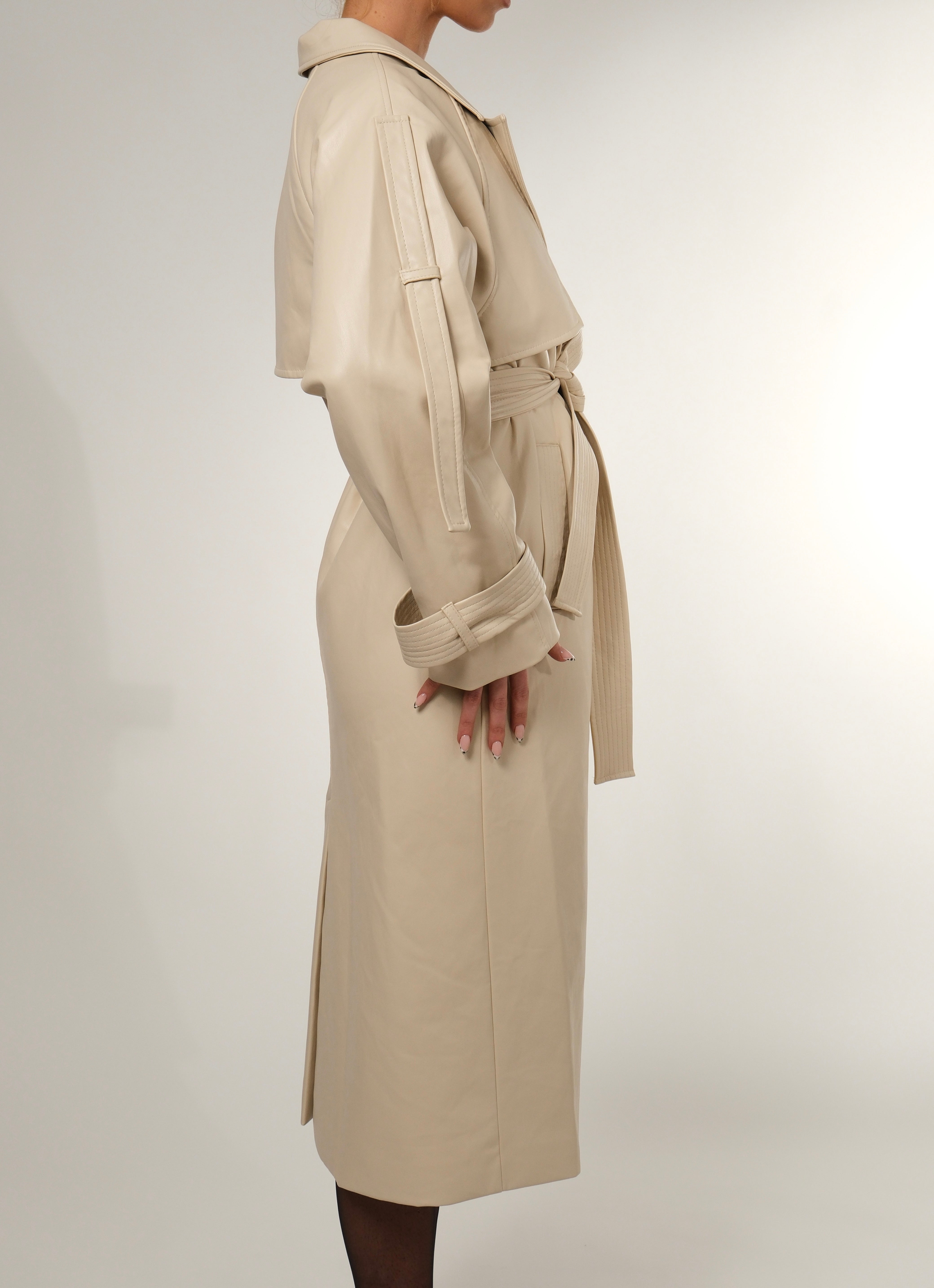 AMERA IVORY TRENCH COAT